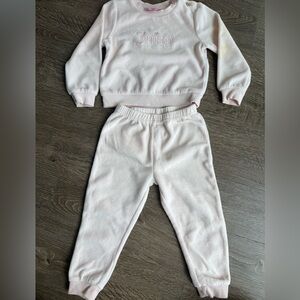 Juicy Couture Light Pink Kids Fleece Joggers